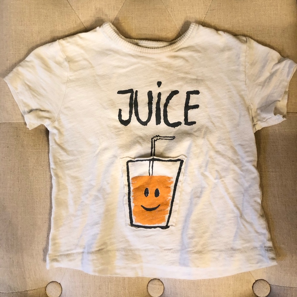 Zara juice t shirt